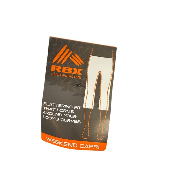 RBX Womens Black Capri Weekend Active Pants XL Cotton Blend - Picture 10 of 10